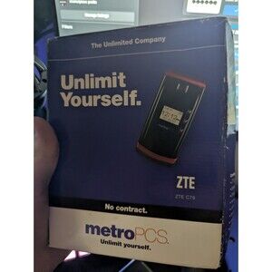 ZTE C79 MetroPCS Flip Phone No Contract Bluetooth Camera MP3 Player